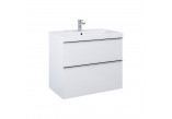 Cabinet vanity hanging Elita Look, 80cm, 2 szuflady, white shine