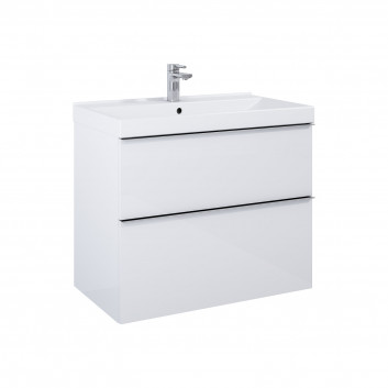 Cabinet vanity hanging Elita Look, 60cm, 2 szuflady, white shine