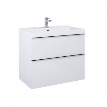 Cabinet vanity hanging Elita Look, 60cm, 2 szuflady, white shine