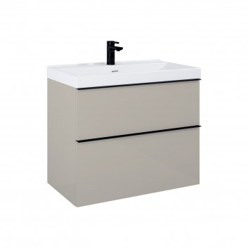 Cabinet vanity hanging Elita Look, 60cm, 2 szuflady, white shine