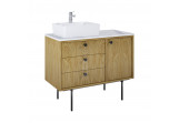 Cabinet vanity Elita Legacy, 100cm, left version, 3 drawers, 1 door, oak naturalny