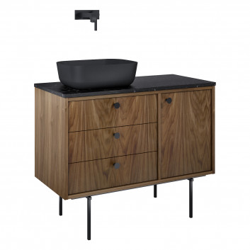 Cabinet vanity Elita Legacy, 100cm, right version, 3 drawers, 1 door, oak naturalny