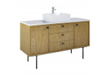 Cabinet vanity Elita Legacy, 140cm, 3 drawers, 2 door, oak naturalny