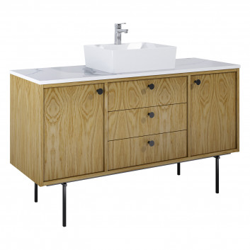 Cabinet vanity Elita Legacy, 120cm, left version, 3 drawers, 1 door, oak naturalny