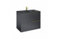 Cabinet vanity Elita Soho, 60cm, 2 szuflady, black mat