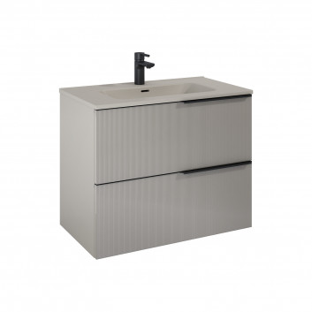 Cabinet vanity Elita Soho, 60cm, 2 szuflady, black mat