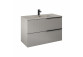 Cabinet vanity Elita Soho, 80cm, 2 szuflady, black mat