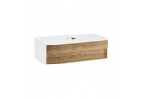 Cabinet pod umywalkę Ravak SD STEP 1000, 100 x 54 cm, white/walnut