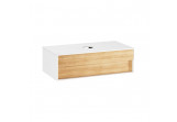 Cabinet pod umywalkę Ravak SD STEP 1000, 100 x 54 cm, white/oak