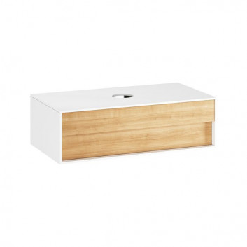 Cabinet pod umywalkę Ravak SD STEP 1000, 100 x 54 cm, white/oak