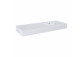 Wall-hung washbasin Elita Dimple, 120x46cm, left version, overflow, marmurowa, white mat