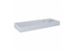 Wall-hung washbasin Elita Dimple, 120x46cm, left version, overflow, marmurowa, white mat