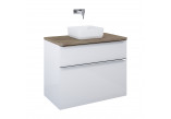 Cabinet vanity Elita Lofty, 70cm, 2 szuflady, white shine