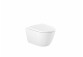 Bowl WC hanging Roca Ona, 53x36cm, Rimless, with soft-close WC seat, white