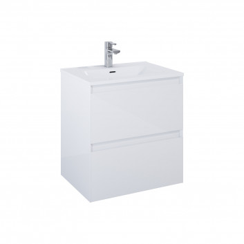 Cabinet vanity Elita Moody, 90cm, 2 szuflady, white shine