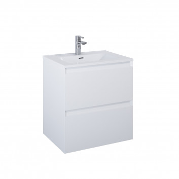 Cabinet vanity Elita Moody, 90cm, 2 szuflady, white shine