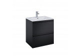 Cabinet vanity Elita Split, 60cm, 2 szuflady, black mat