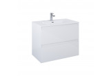 Cabinet vanity Elita Split, 80cm, 2 szuflady, white shine