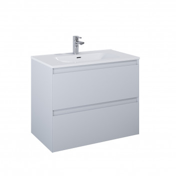 Cabinet vanity Elita Split, 60cm, 2 szuflady, white shine