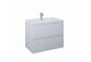 Cabinet vanity Elita Split, 60cm, 2 szuflady, white shine