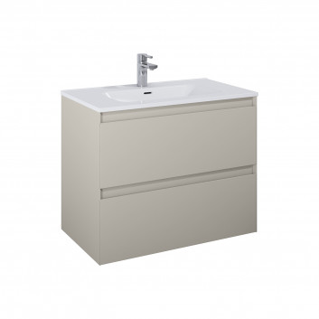 Cabinet vanity Elita Split, 60cm, 2 szuflady, white shine