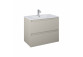 Cabinet vanity Elita Split, 60cm, 2 szuflady, white shine