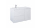 Cabinet vanity Elita Split, 60cm, 2 szuflady, white shine