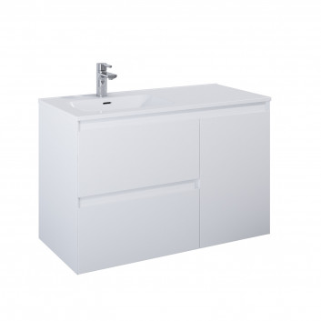 Cabinet vanity Elita Split, 60cm, 2 szuflady, white shine