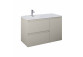 Cabinet vanity Elita Split, 60cm, 2 szuflady, white shine