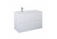 Cabinet vanity Elita Split, 100cm, left version, 2 szuflady + basket cargo, white shine