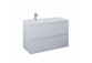 Cabinet vanity Elita Split, 100cm, left version, 2 szuflady + basket cargo, white shine