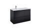 Cabinet vanity Elita Split, 100cm, left version, 2 szuflady + basket cargo, white shine