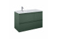 Cabinet vanity Elita Split, 100cm, left version, 2 szuflady + basket cargo, white shine