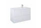 Cabinet vanity Elita Split, 100cm, right version, 2 szuflady + basket cargo, white shine