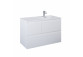 Cabinet vanity Elita Split, 100cm, right version, 2 szuflady + basket cargo, white shine