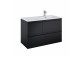 Cabinet vanity Elita Split, 100cm, right version, 2 szuflady + basket cargo, white shine