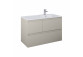 Cabinet vanity Elita Split, 100cm, right version, 2 szuflady + basket cargo, white shine