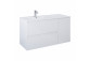 Cabinet vanity Elita Split, 100cm, left version, 2 szuflady + basket cargo, white shine