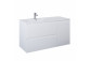 Cabinet vanity Elita Split, 100cm, left version, 2 szuflady + basket cargo, white shine