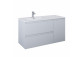 Cabinet vanity Elita Split, 100cm, left version, 2 szuflady + basket cargo, white shine