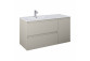 Cabinet vanity Elita Split, 100cm, left version, 2 szuflady + basket cargo, white shine