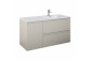 Cabinet vanity Elita Split, 120cm, left version, 2 szuflady + basket cargo, white shine