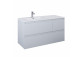 Cabinet vanity Elita Split, 120cm, left version, 2 szuflady + basket cargo, white shine