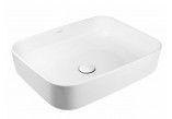 Countertop washbasin Oltens Hadsel, 50x40cm, without overflow, powłoka SmartClean, white