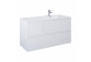 Cabinet vanity Elita Split, 120cm, left version, 3 drawers, white shine