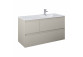 Cabinet vanity Elita Split, 120cm, left version, 3 drawers, white shine