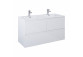 Cabinet vanity Elita Split, 120cm, right version, 3 drawers, white shine