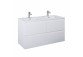 Cabinet vanity Elita Split, 120cm, right version, 3 drawers, white shine