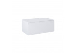 Komoda Elita Split Slim, 80cm, 1 drawer, with top, white shine