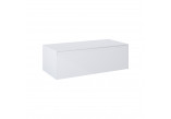 Komoda Elita Split Slim, 100cm, 1 drawer, with top, white shine